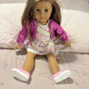2017 American girl Doll Jacket with Star Dress & shoes